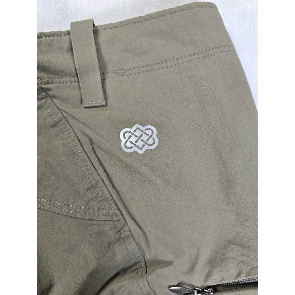 Sherpa Adventure Gear Shorts Womens 10 Green Hiking Utility‎ Quick Dry Stretch